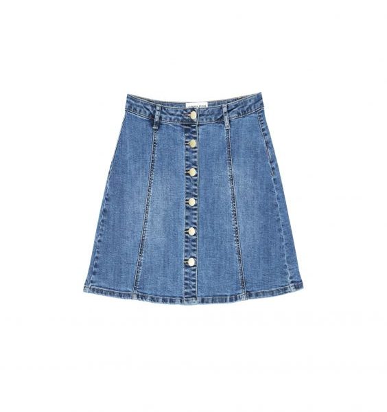 Jupe droite en jean